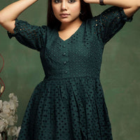 RY Cotton Chiken Mini Dress for Casual /Gift For Birthday