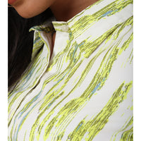 RY Parrot Abstract Print Shirt Dress for Casual/gift for her