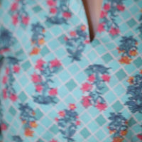RY Light Sky Cotton Floral Printed Co-Ords