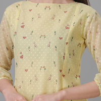 RY A-Line Floral Printed Mini Dress For Office Wear/Gift For Her