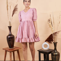 RY Cotton Chiken Mini Dress for Casual /Gift For Birthday
