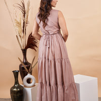 RY Chiku color Plain Umbrella Gown for Special Day /Gift For Birthday